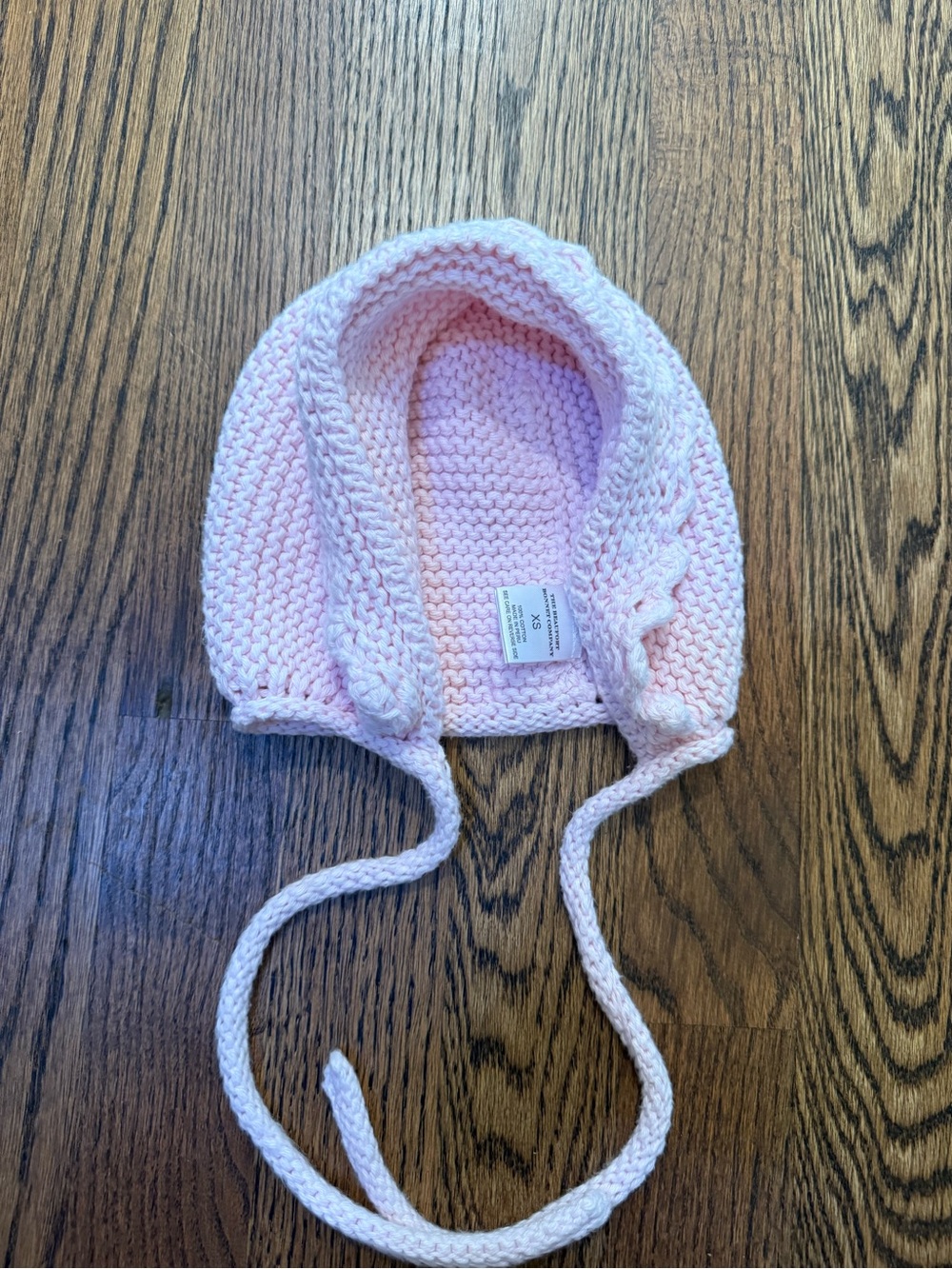 The Beaufort Bonnet Company Pink Knit Tie-Top Baby Hat